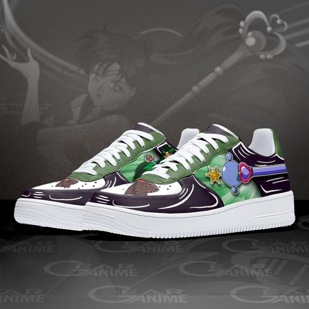 Baskets Anime Sailor Pluto en Cuir Chaussures Basses Unisexes Anime Manga