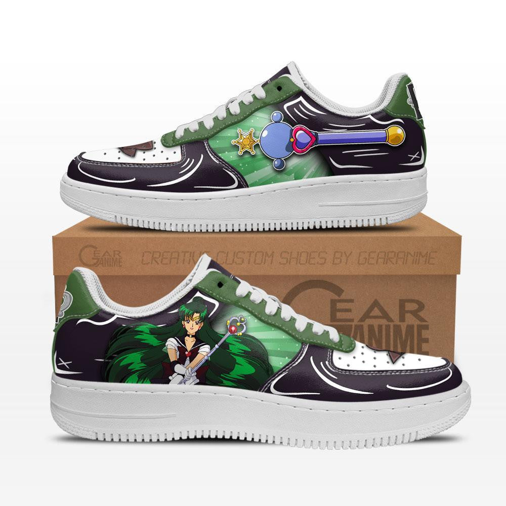 Baskets Anime Sailor Pluto en Cuir Chaussures Basses Unisexes Anime Manga