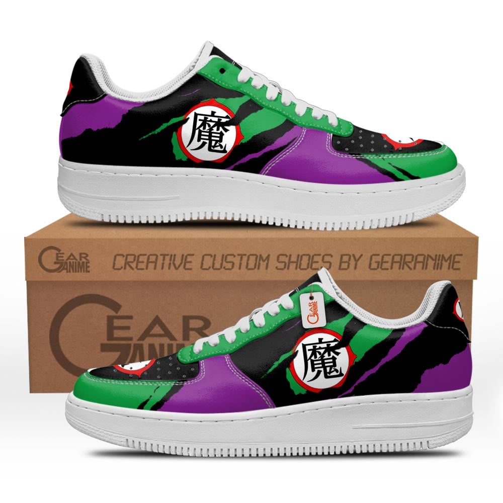 Baskets Anime King Piccolo Symbol en Cuir Chaussures Basses Unisexes Anime Manga