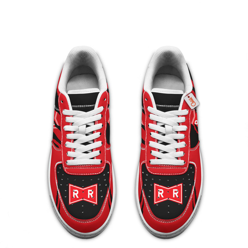 Baskets Anime Red Ribbon Army Symbol en Cuir Chaussures Basses Unisexes Anime Manga