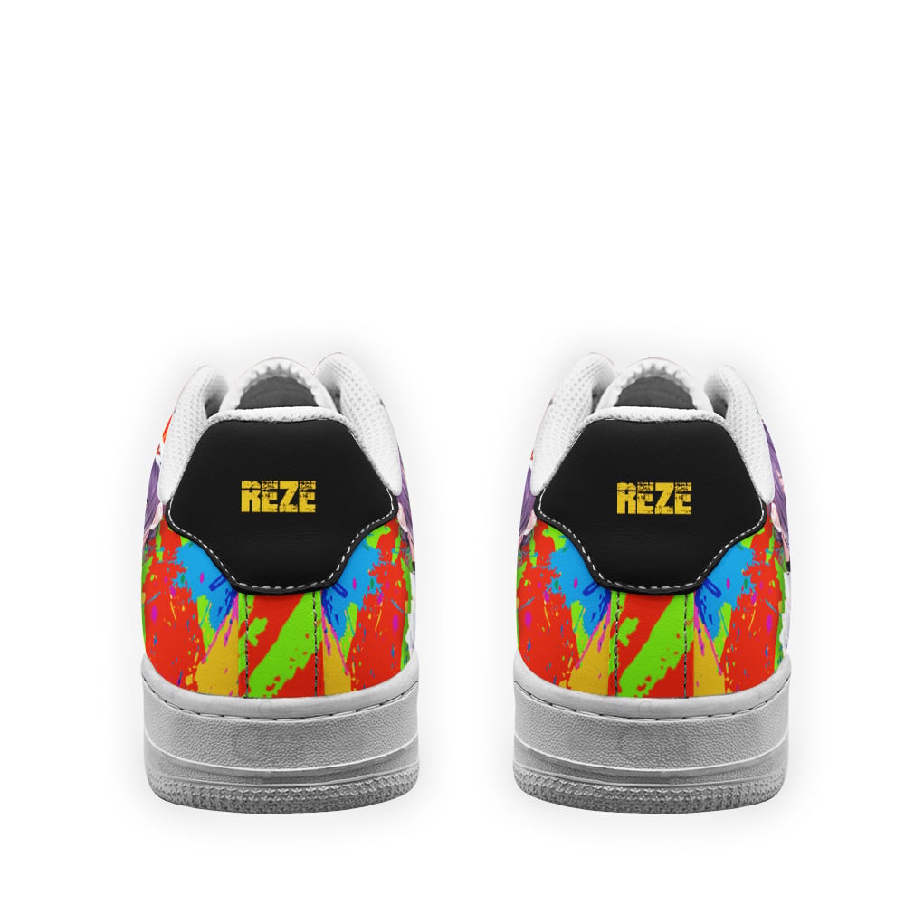 Baskets Anime Reze en Cuir Chaussures Basses Unisexes Anime Manga