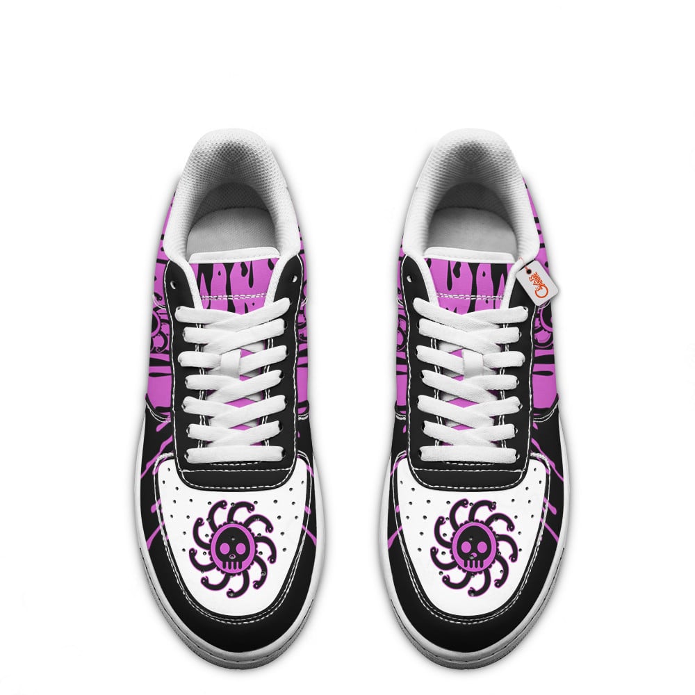 Baskets Anime Boa Hancock Symbol en Cuir Chaussures Basses Unisexes Anime Manga