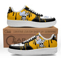 Baskets Anime Sanji Vinsmoke Symbol en Cuir Chaussures Basses Unisexes Anime Manga