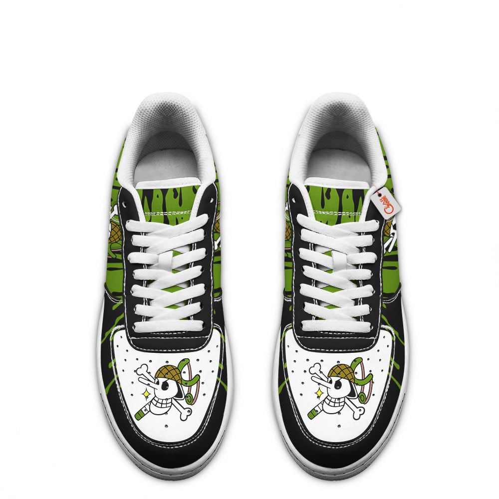 Baskets Anime Usopp Symbol en Cuir Chaussures Basses Unisexes Anime Manga
