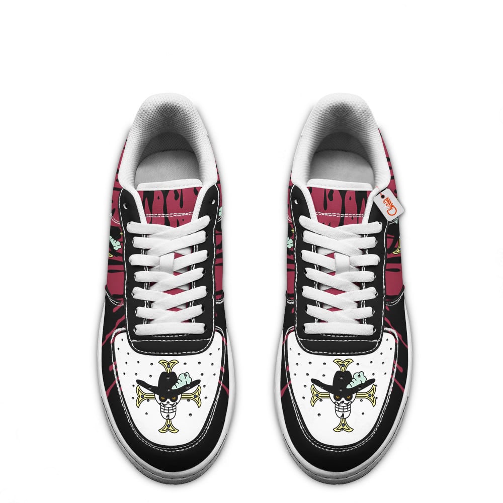 Baskets Anime Dracule Mihawk Symbol en Cuir Chaussures Basses Unisexes Anime Manga