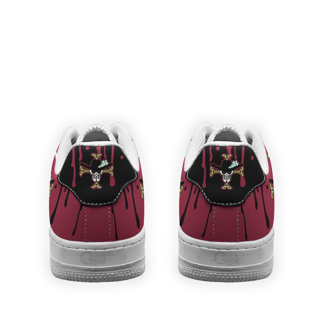 Baskets Anime Dracule Mihawk Symbol en Cuir Chaussures Basses Unisexes Anime Manga