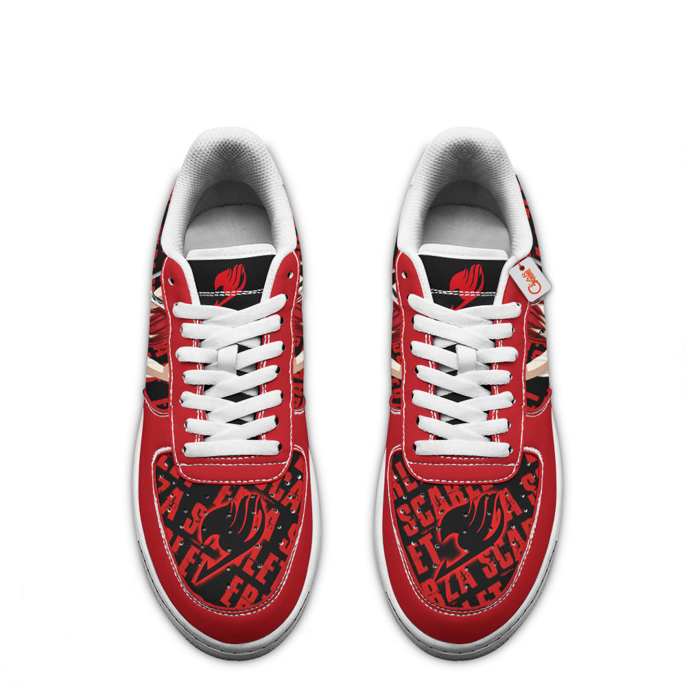 Baskets Anime Erza Scarlet en Cuir Chaussures Basses Unisexes Anime Manga