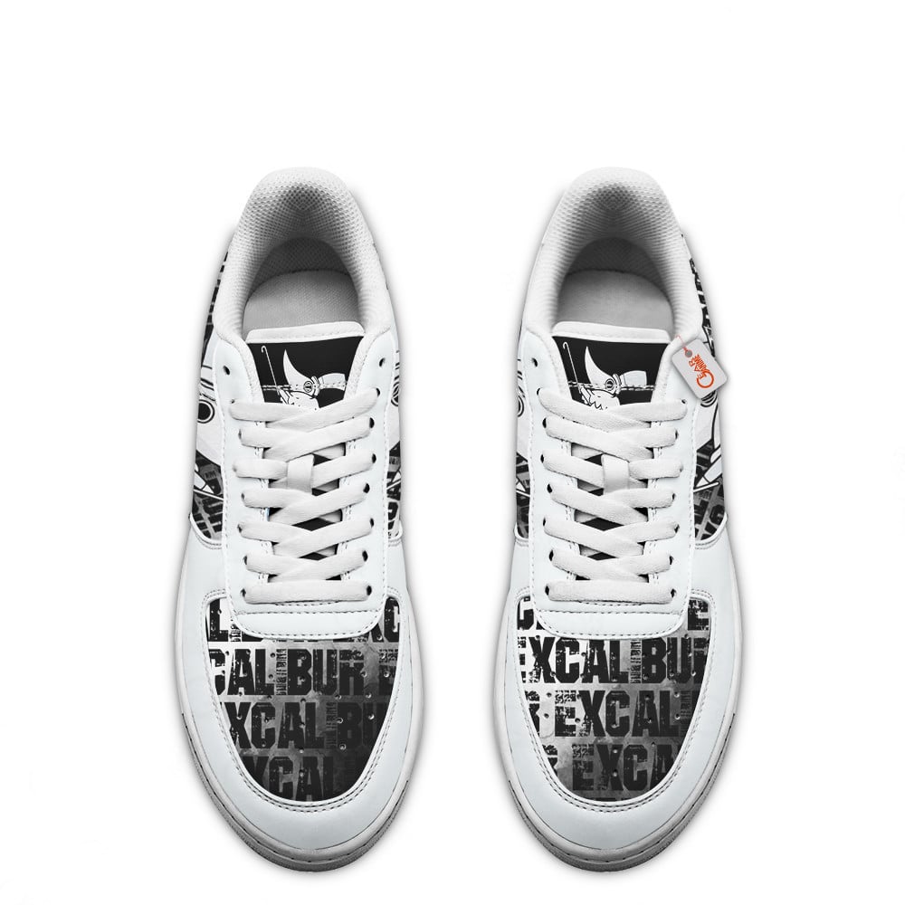 Baskets Anime Excalibur en Cuir Chaussures Basses Unisexes Anime Manga