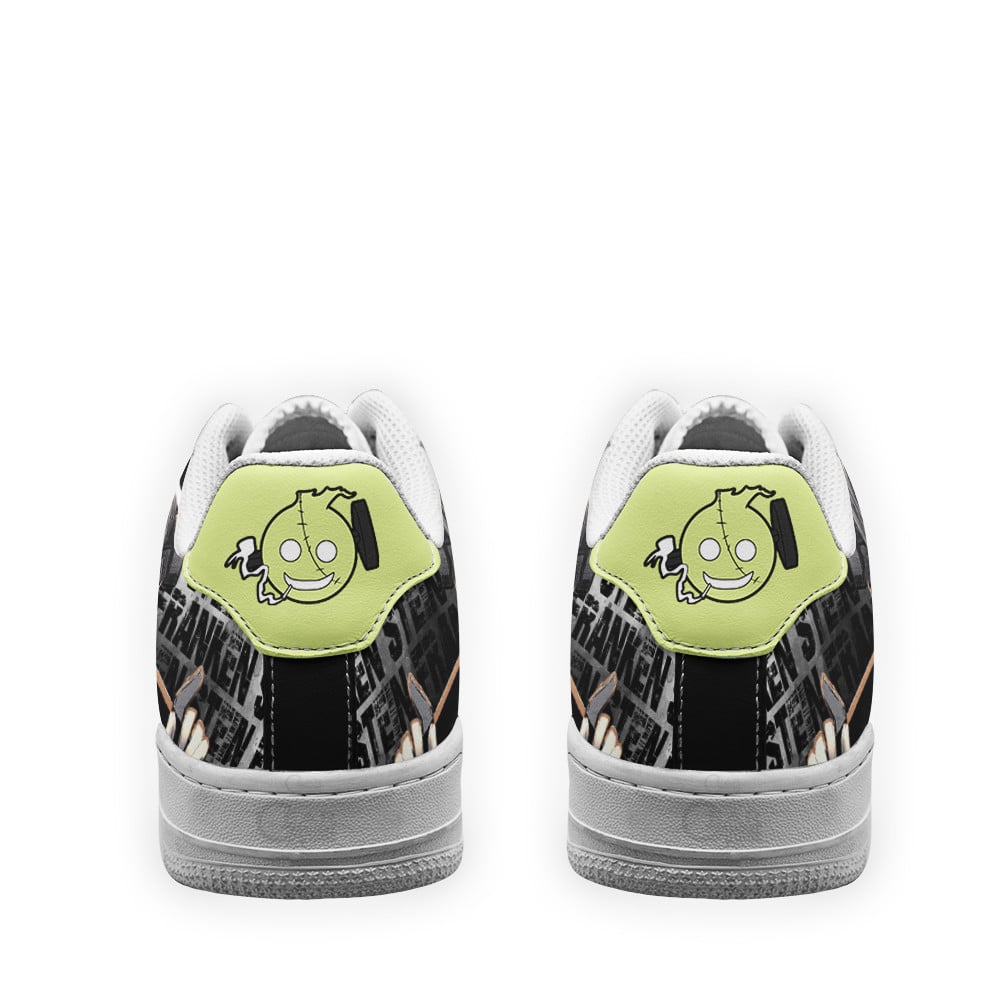 Baskets Anime Franken Stein en Cuir Chaussures Basses Unisexes Anime Manga