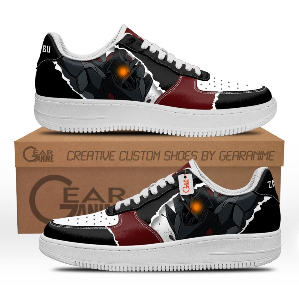 Baskets Anime Zangetsu en Cuir Chaussures Basses Unisexes Anime Manga
