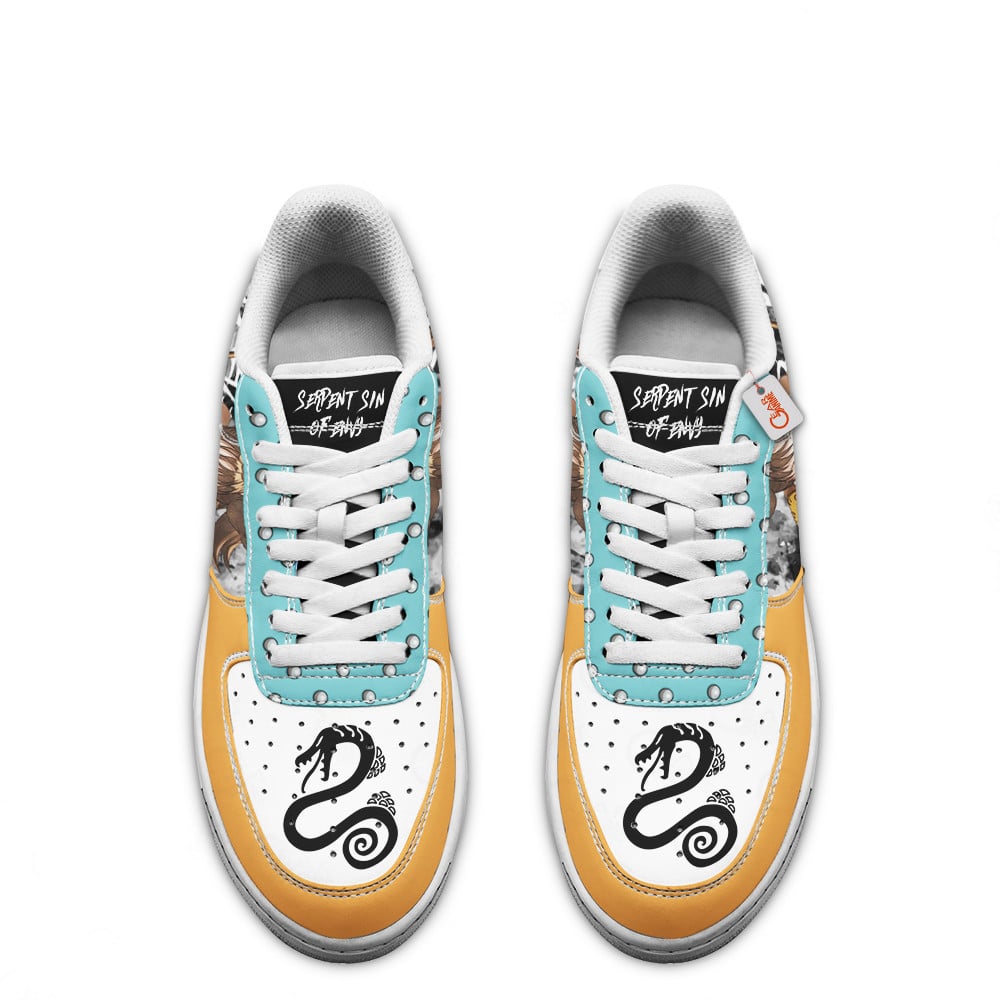 Baskets Anime Diane Serpent Sin of Envy en Cuir Chaussures Basses Unisexes Anime Manga