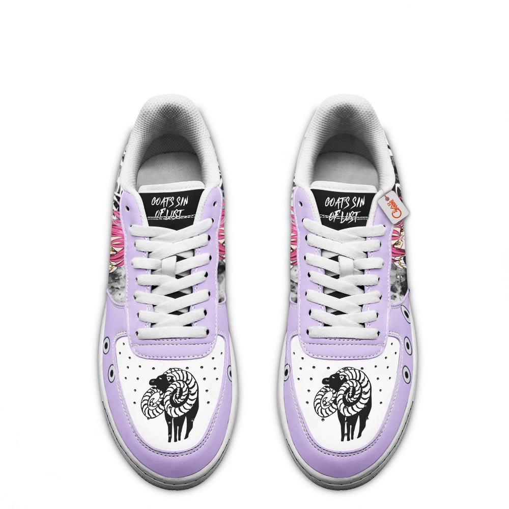 Baskets Anime Gowther Goat's Sin of Lust en Cuir Chaussures Basses Unisexes Anime Manga
