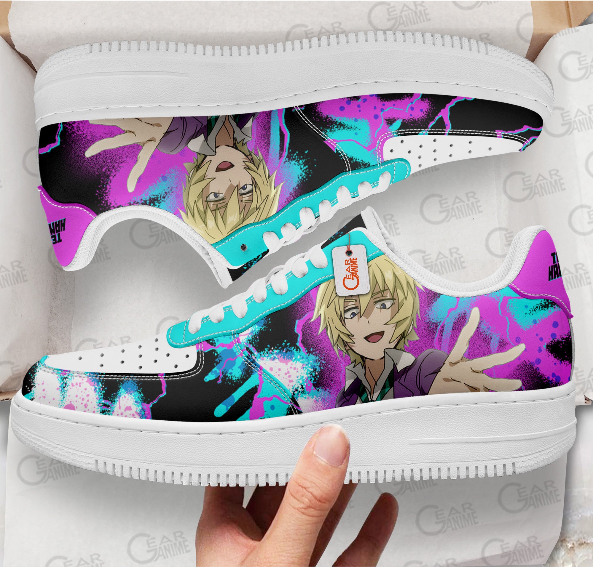Baskets Anime Teruki Hanazawa en Cuir Chaussures Basses Unisexes Anime Manga