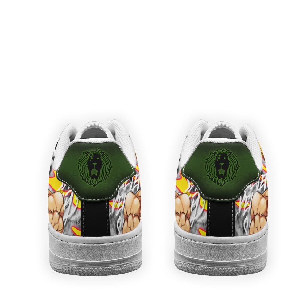 Baskets Anime Escanor Lion's Sin of Pride en Cuir Chaussures Basses Unisexes Anime Manga