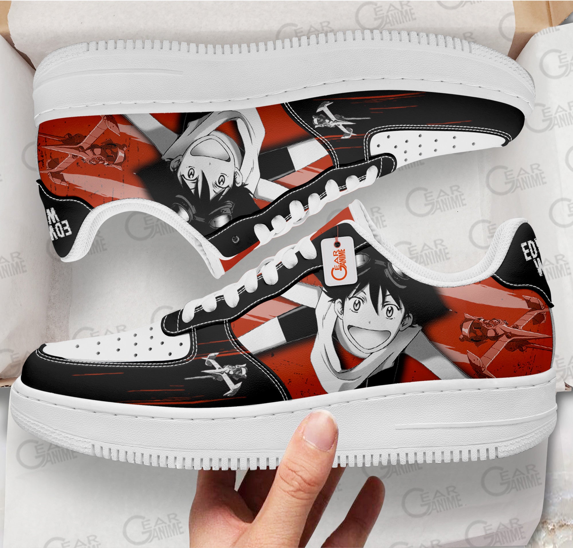 Baskets Anime Edward Wong en Cuir Chaussures Basses Unisexes Anime Manga