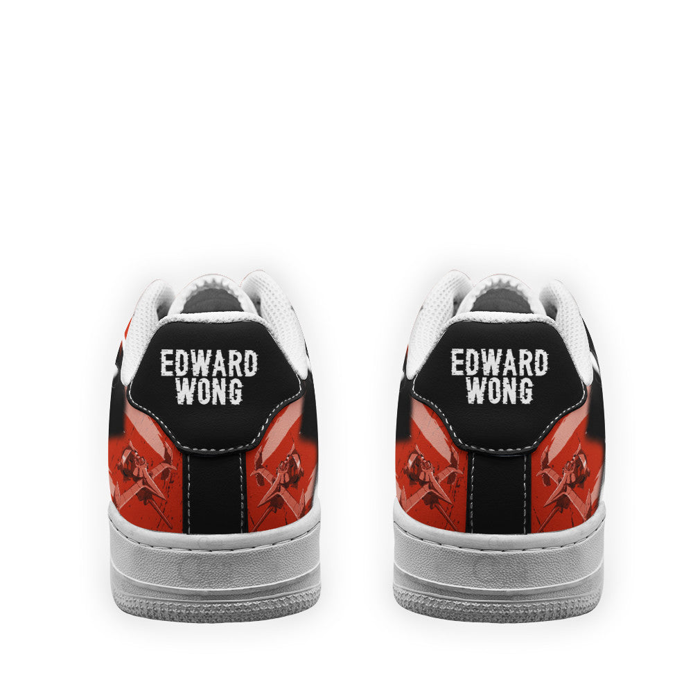 Baskets Anime Edward Wong en Cuir Chaussures Basses Unisexes Anime Manga