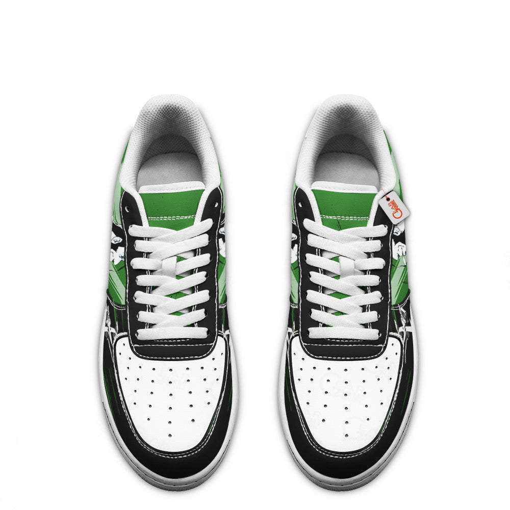 Baskets Anime Jet Black en Cuir Chaussures Basses Unisexes Anime Manga
