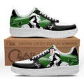 Baskets Anime Jet Black en Cuir Chaussures Basses Unisexes Anime Manga