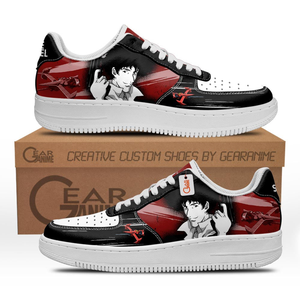 Baskets Anime Spike Spiegel en Cuir Chaussures Basses Unisexes Anime Manga
