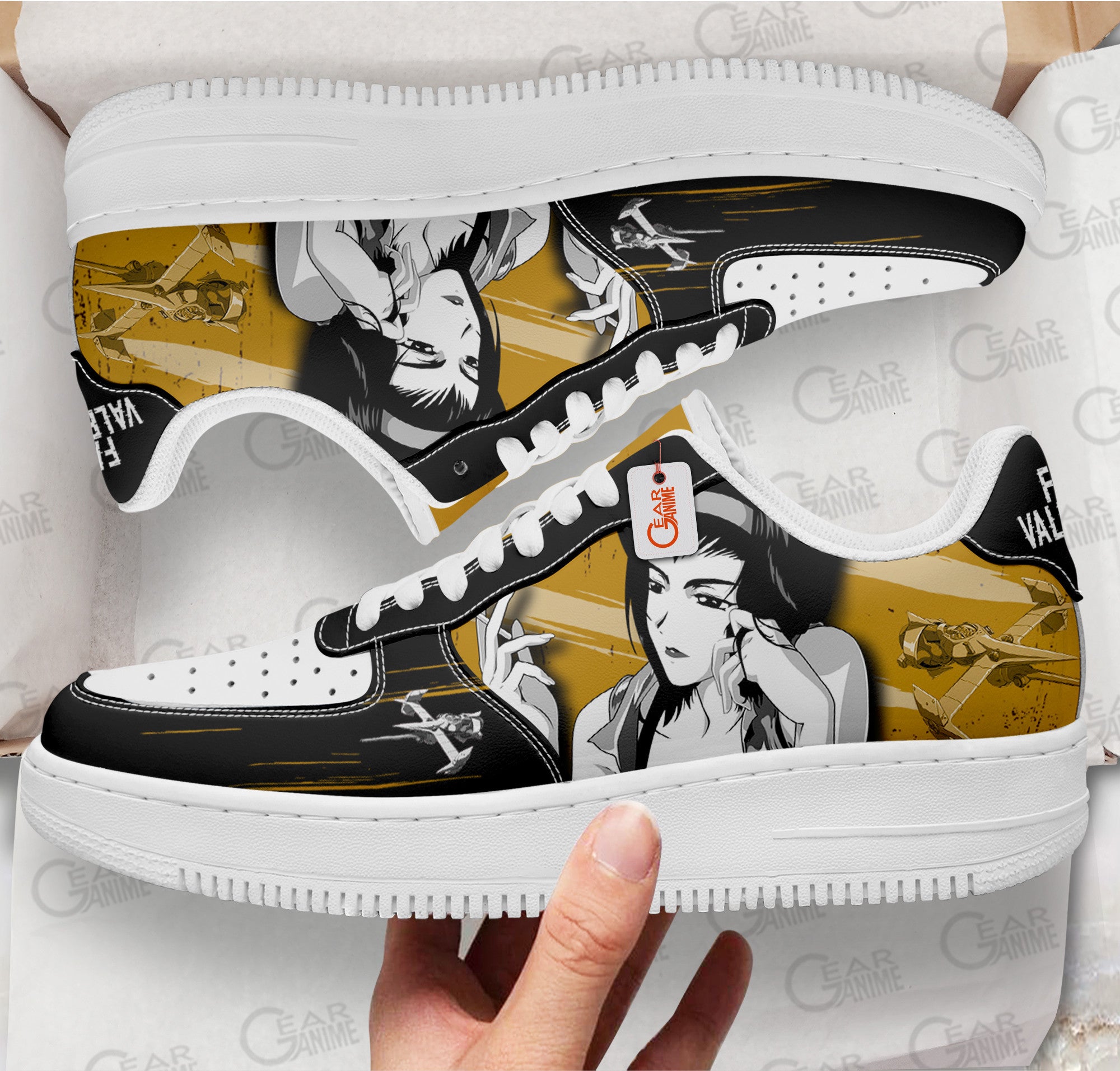 Baskets Anime Faye Valentine en Cuir Chaussures Basses Unisexes Anime Manga