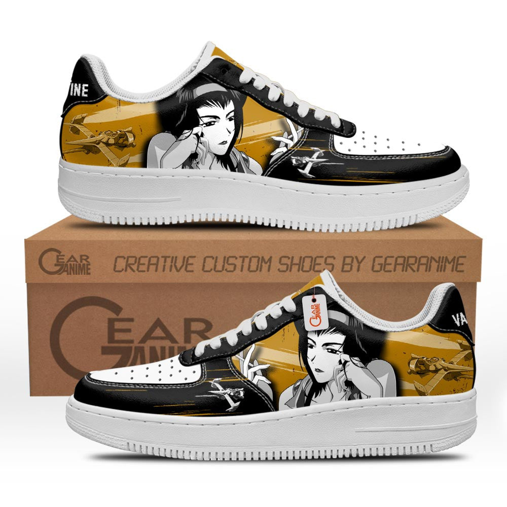 Baskets Anime Faye Valentine en Cuir Chaussures Basses Unisexes Anime Manga