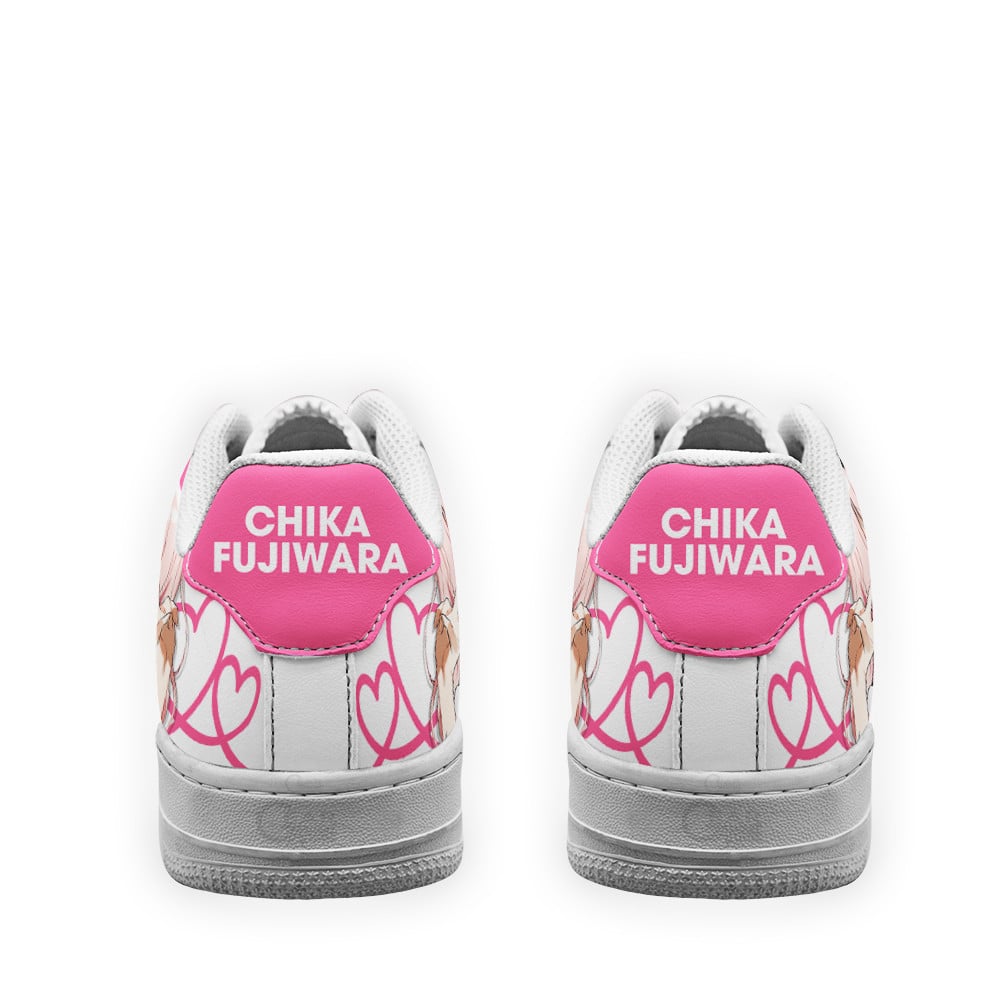 Baskets Anime Chika Fujiwara en Cuir Chaussures Basses Unisexes Anime Manga