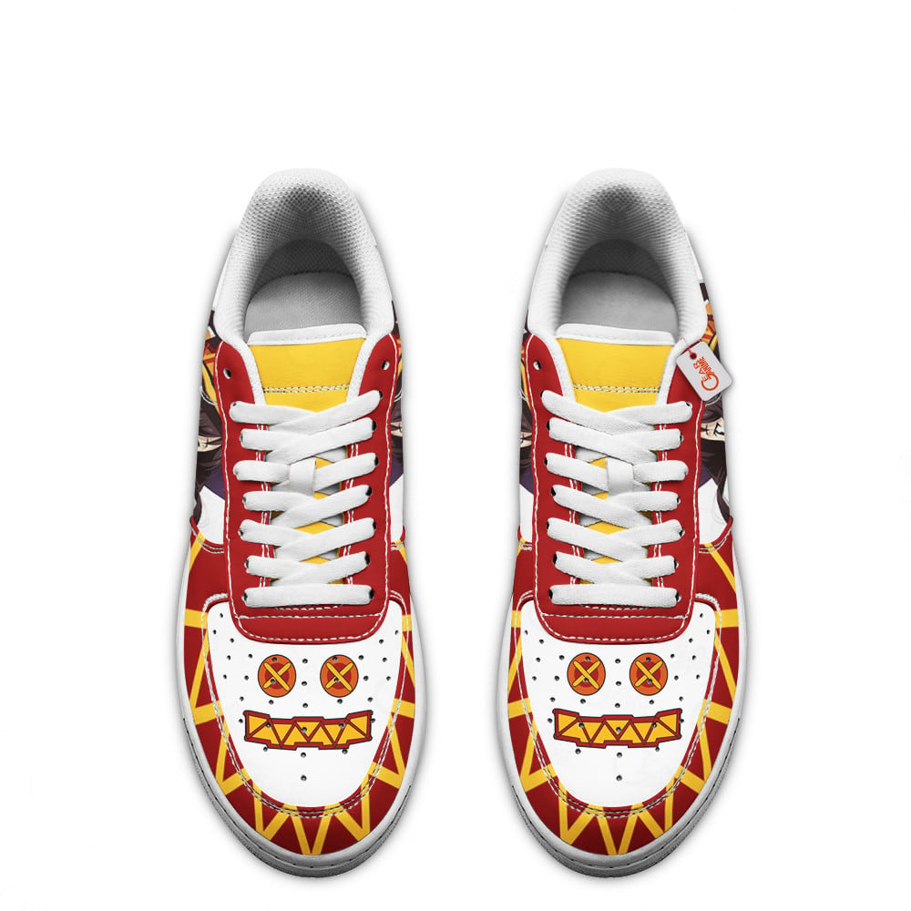 Baskets Anime Megumin Custom Low-Top Leather Sneakers KonoSuba en Cuir Chaussures Basses Unisexes Anime Manga