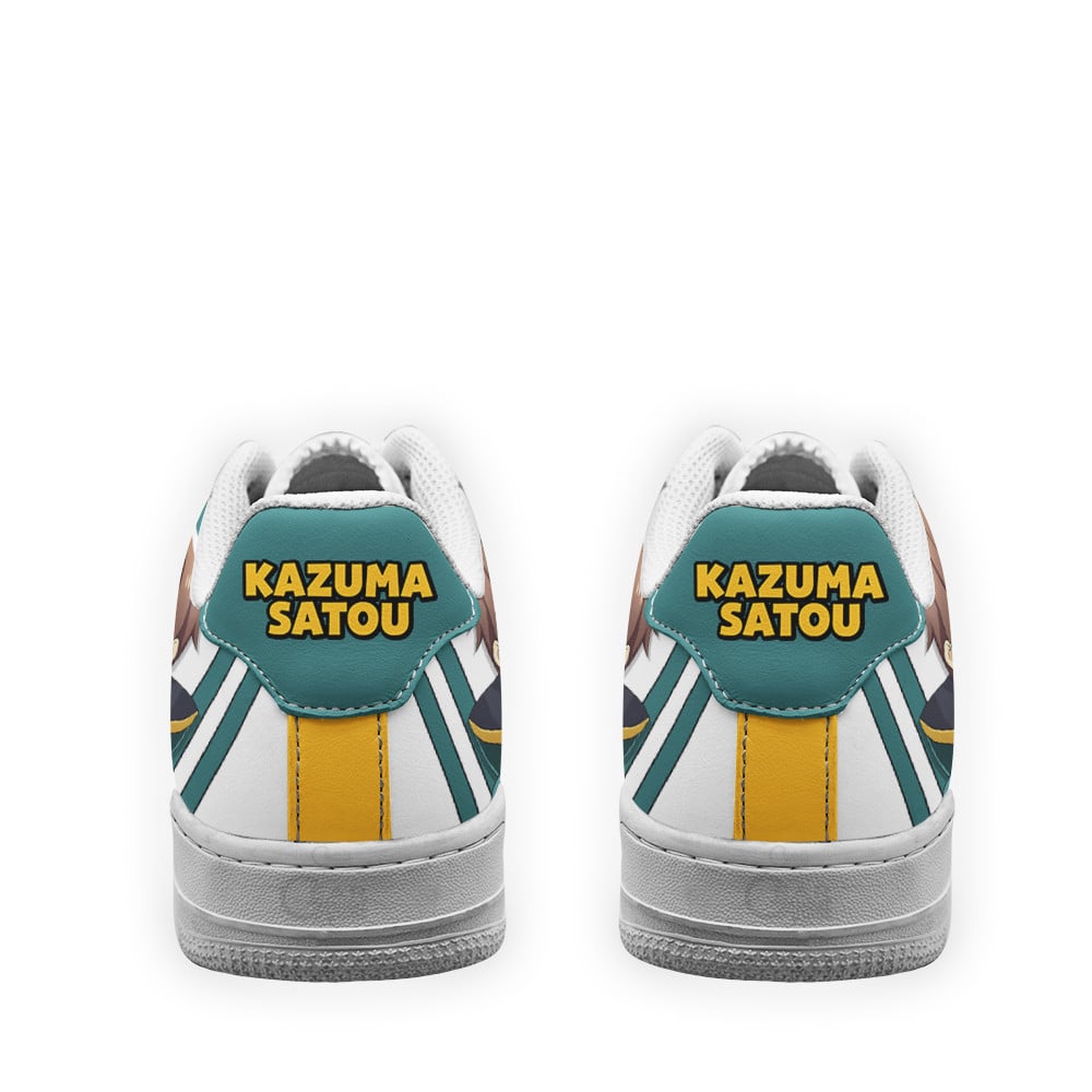 Baskets Anime Kazuma Satou Custom Low-Top Leather Sneakers KonoSuba en Cuir Chaussures Basses Unisexes Anime Manga