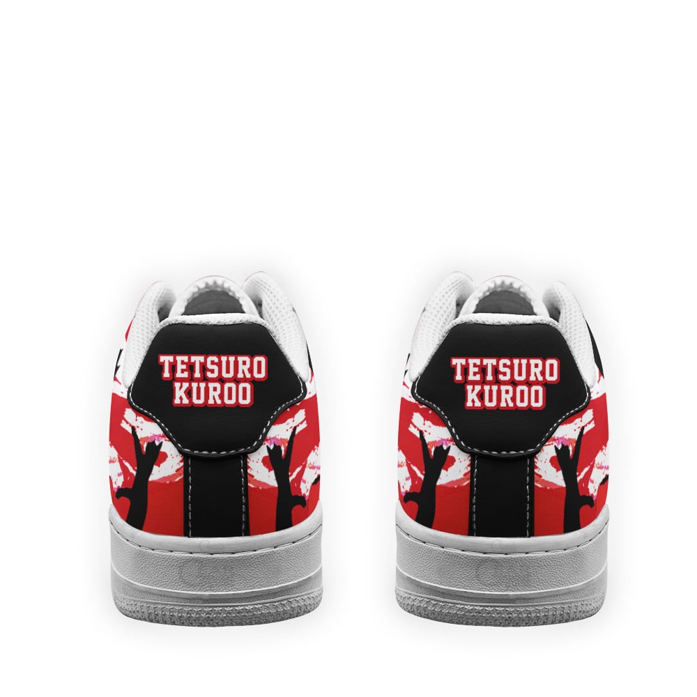 Baskets Anime Tetsuro Kuroo en Cuir Chaussures Basses Unisexes Anime Manga