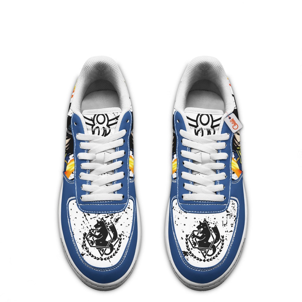 Baskets Anime Roy Mustang en Cuir Chaussures Basses Unisexes Anime Manga