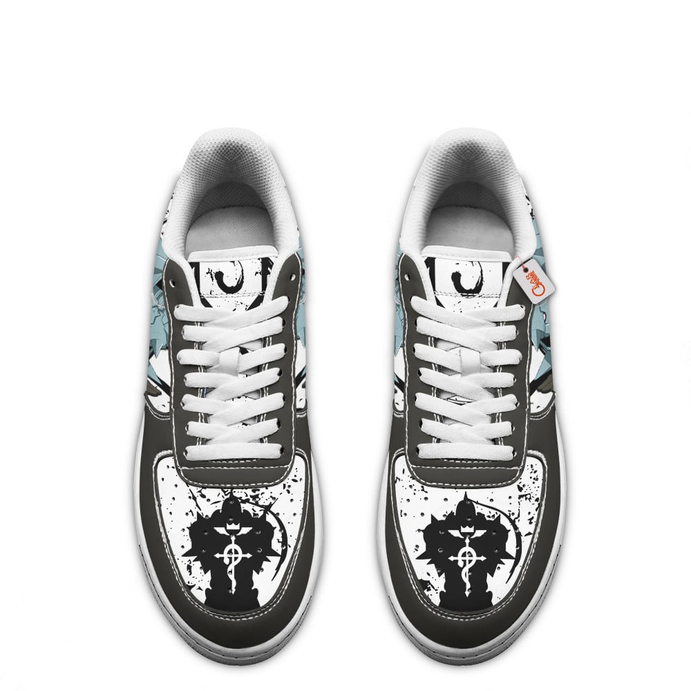 Baskets Anime Alphonse Elric en Cuir Chaussures Basses Unisexes Anime Manga