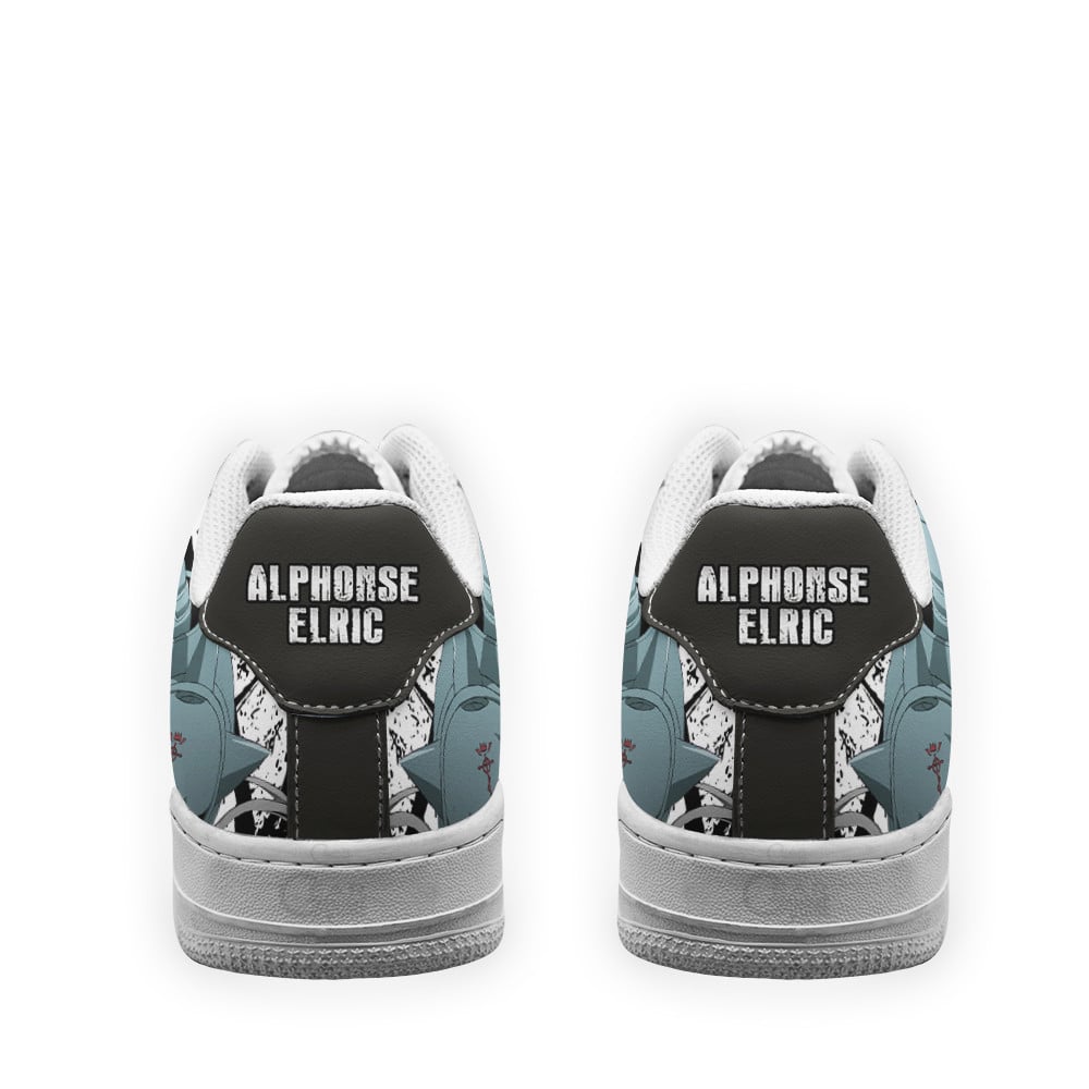 Baskets Anime Alphonse Elric en Cuir Chaussures Basses Unisexes Anime Manga