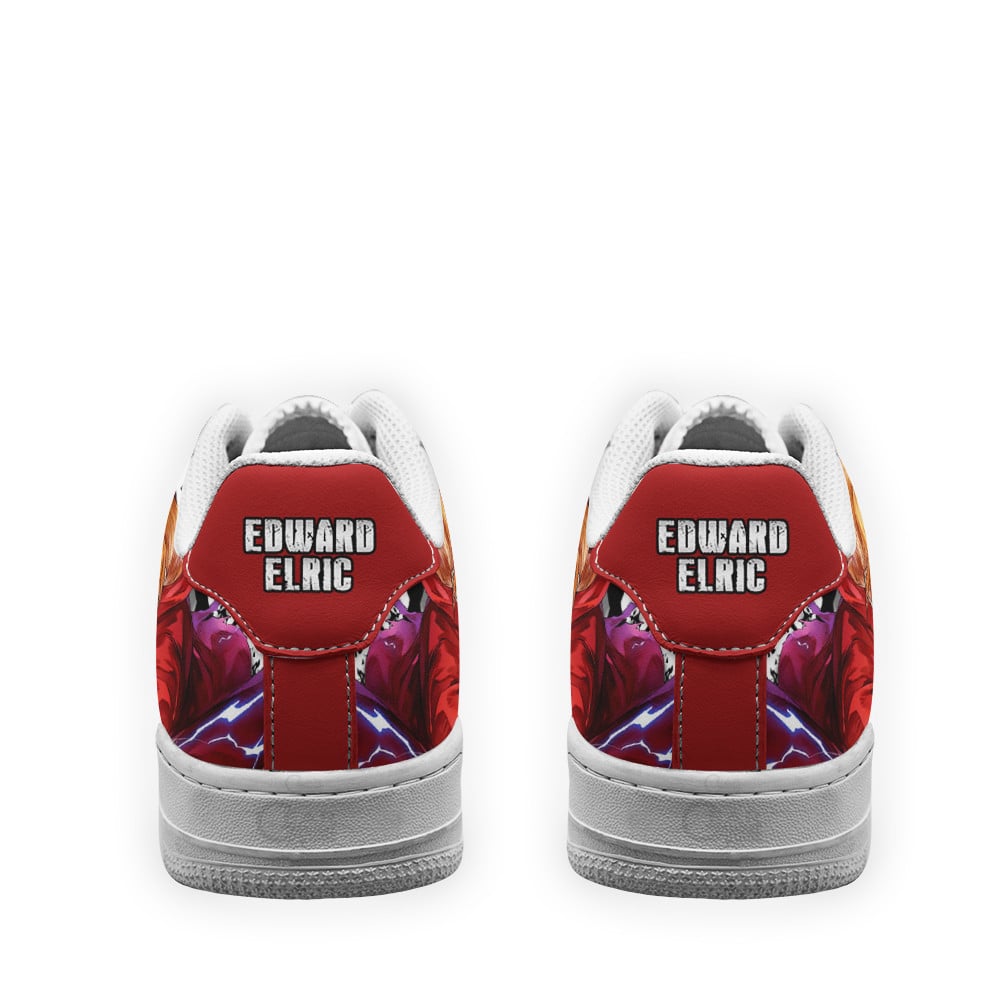 Baskets Anime Edward Elric en Cuir Chaussures Basses Unisexes Anime Manga