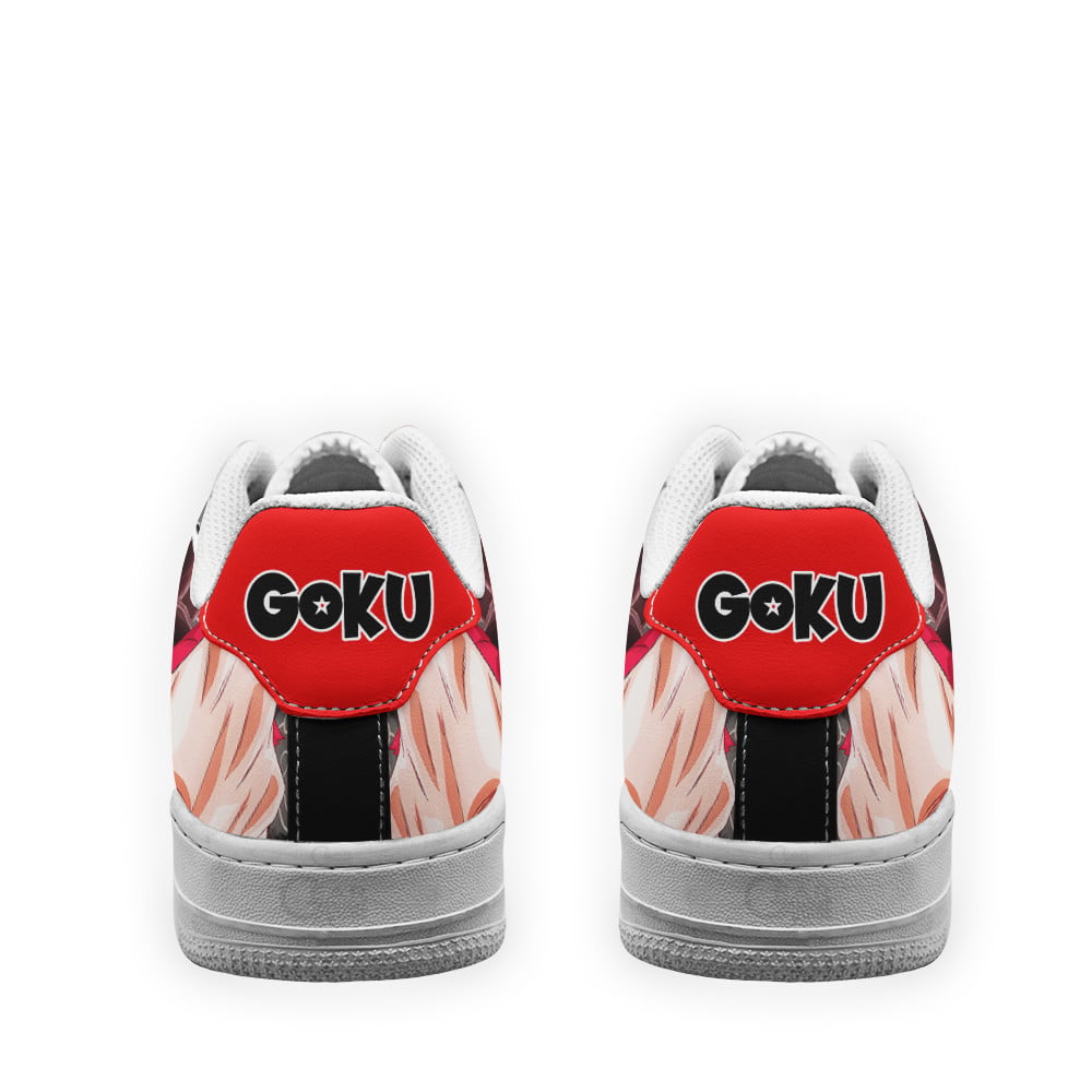 Baskets Anime Goku Super Saiyan 4 en Cuir Chaussures Basses Unisexes Dragon Ball