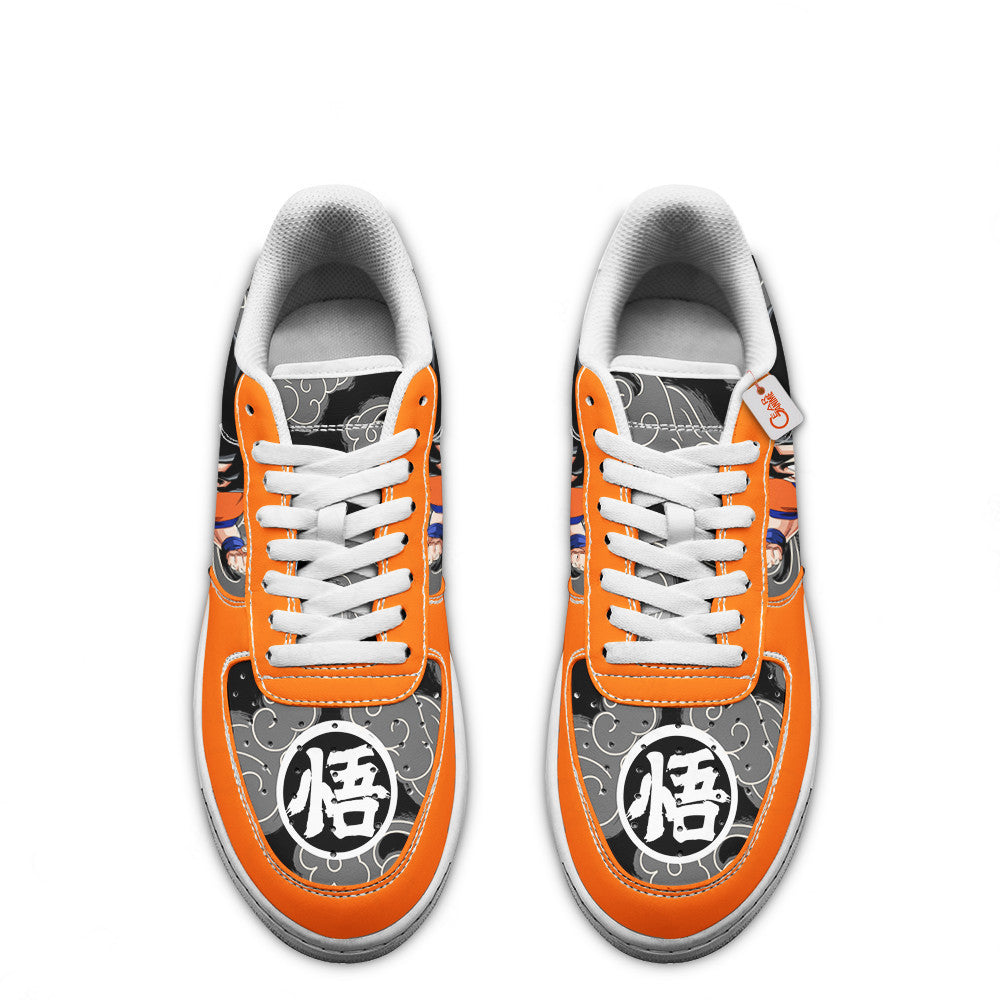 Baskets Anime Goku en Cuir Chaussures Basses Unisexes Dragon Ball