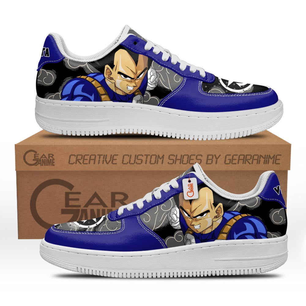 Baskets Anime Vegeta en Cuir Chaussures Basses Unisexes Dragon Ball