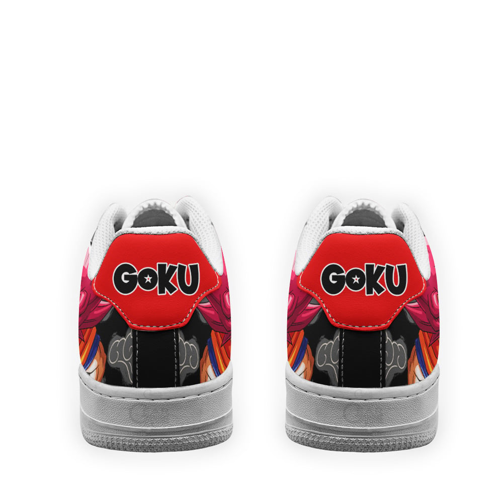 Baskets Anime Goku Super Saiyan God en Cuir Chaussures Basses Unisexes Dragon Ball