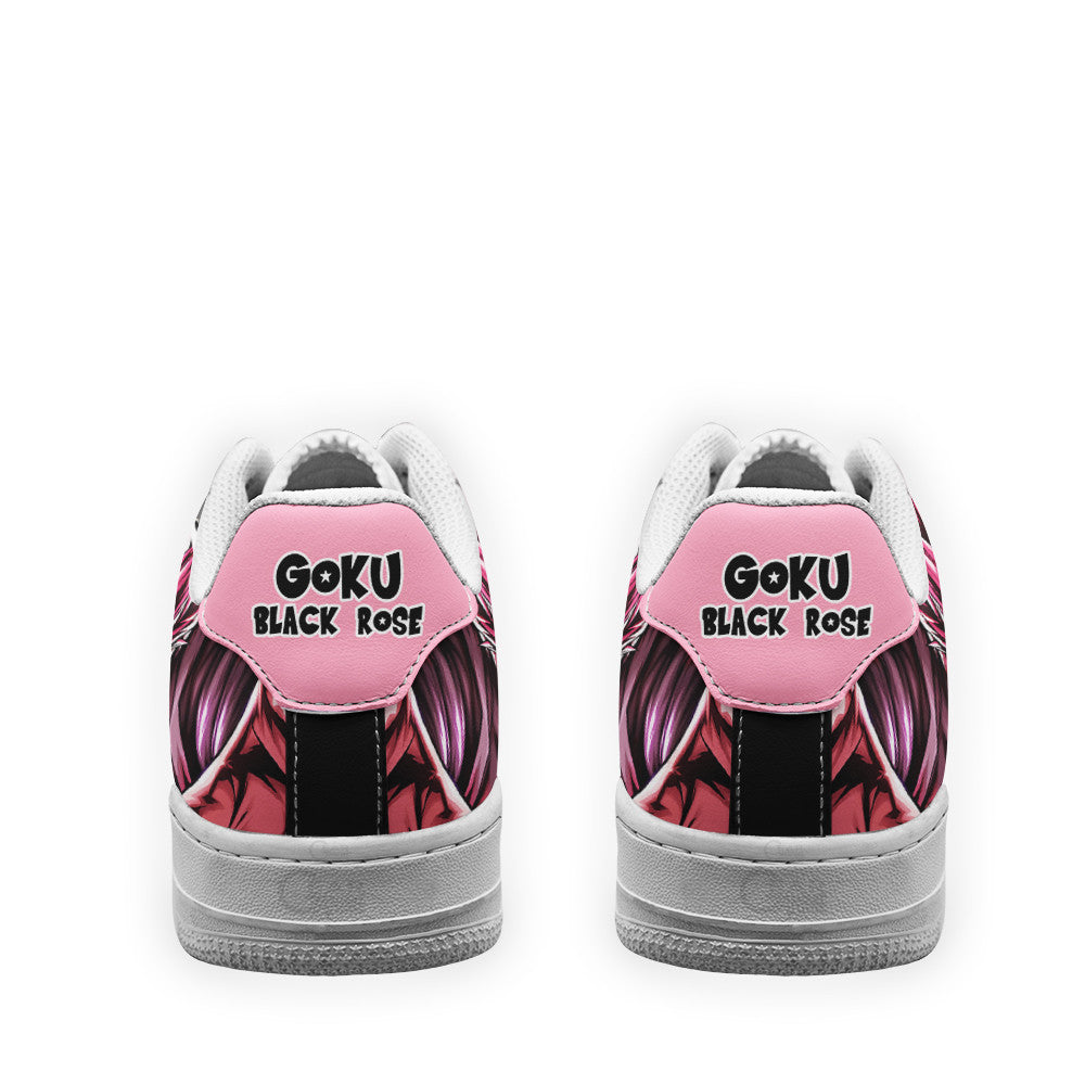 Baskets Anime Goku Black Rose en Cuir Chaussures Basses Unisexes Dragon Ball