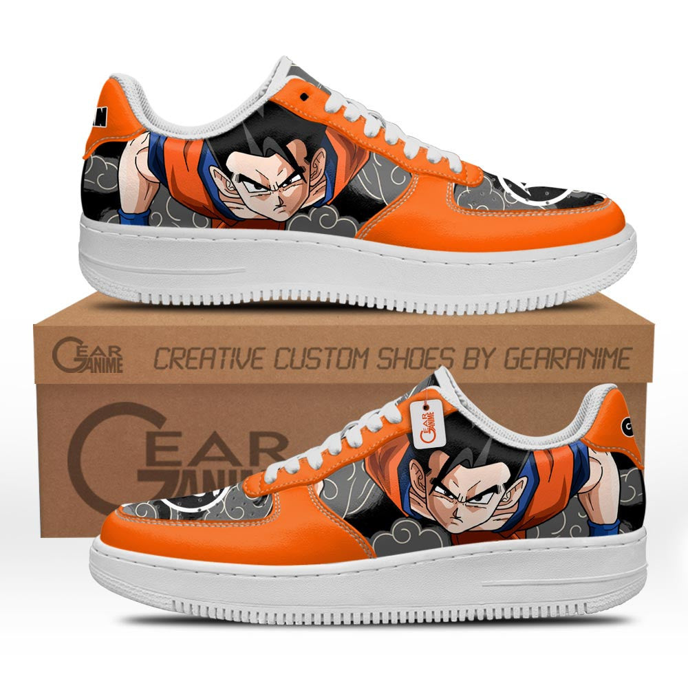 Baskets Anime Gohan en Cuir Chaussures Basses Unisexes Anime Manga