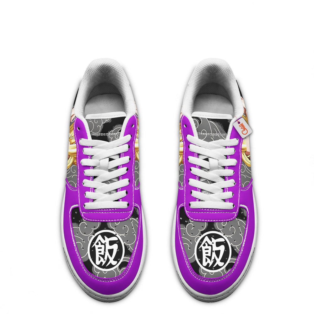 Baskets Anime Gohan Teen Super Saiyan en Cuir Chaussures Basses Unisexes Anime Manga
