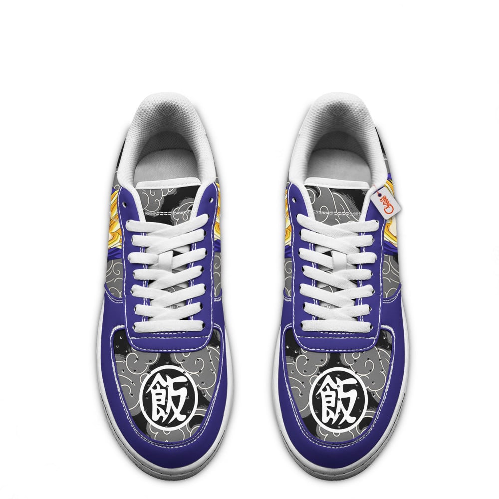 Baskets Anime Gohan Adult Super Saiyan 2 en Cuir Chaussures Basses Unisexes Anime Manga