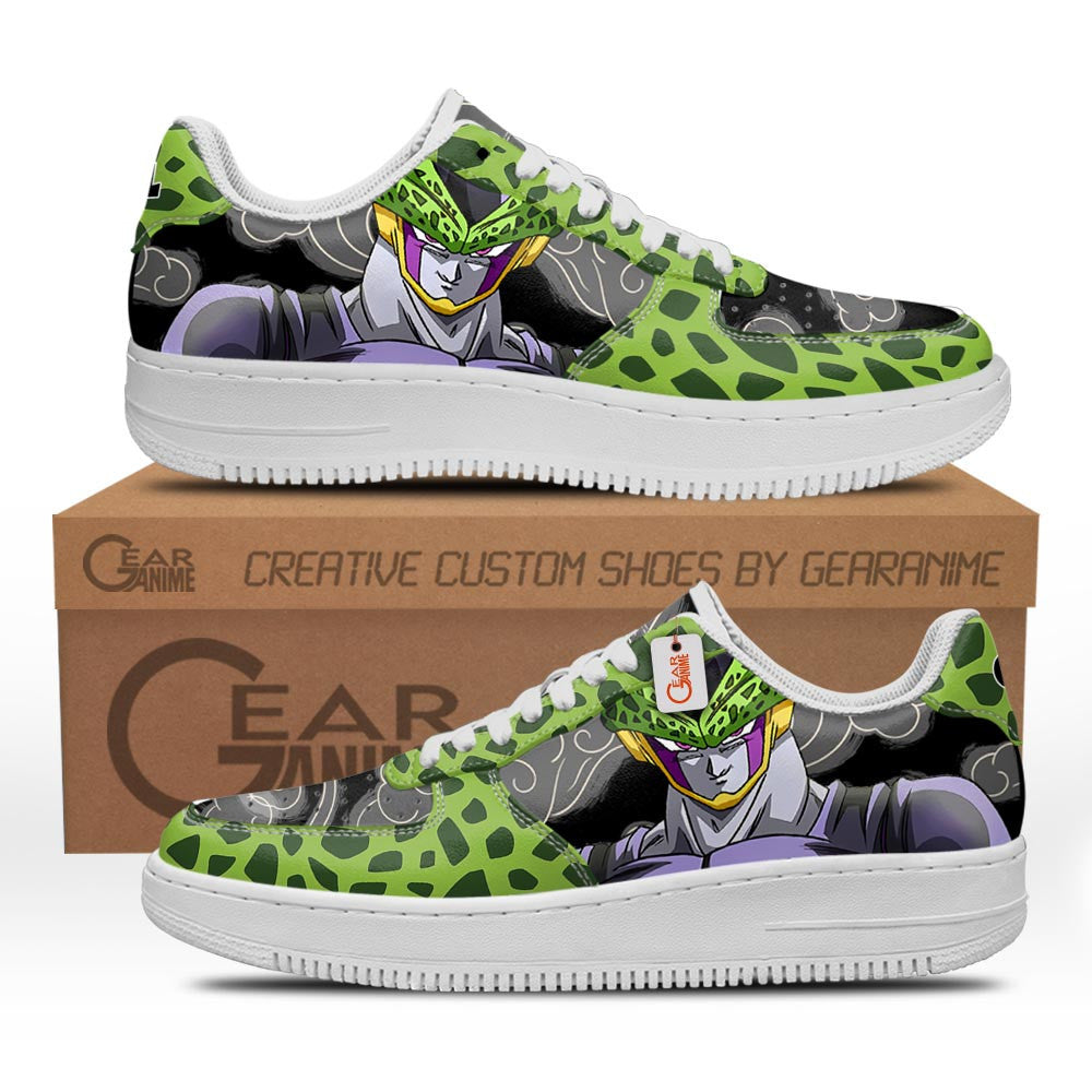Baskets Anime Perfect Cell en Cuir Chaussures Basses Unisexes Anime Manga