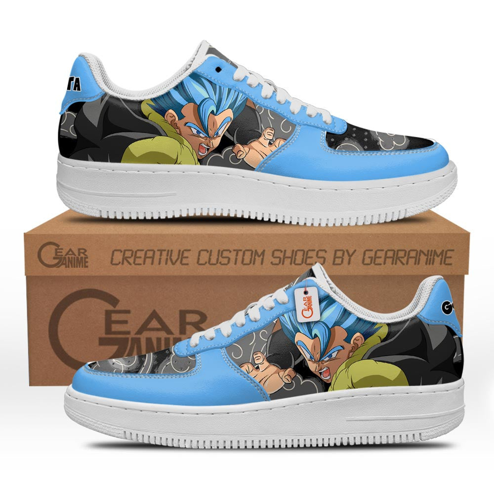 Baskets Anime Gogeta en Cuir Chaussures Basses Unisexes Anime Manga