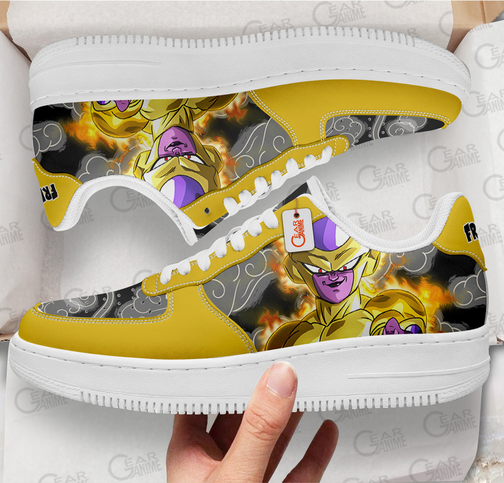 Baskets Anime Golden Frieza en Cuir Chaussures Basses Unisexes Anime Manga