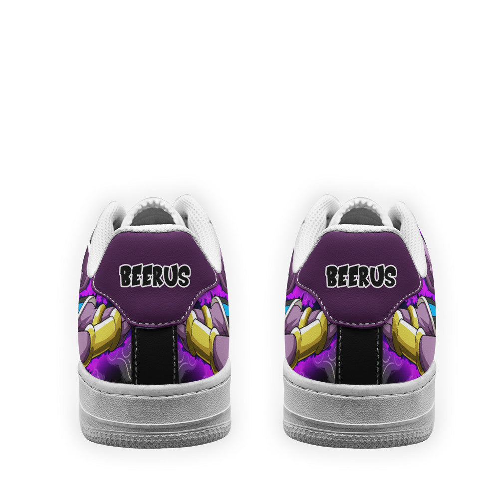 Baskets Anime Beerus en Cuir Chaussures Basses Unisexes Anime Manga