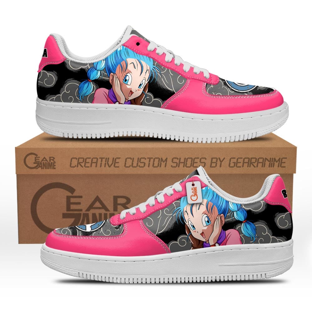 Baskets Anime Bulma en Cuir Chaussures Basses Unisexes Anime Manga