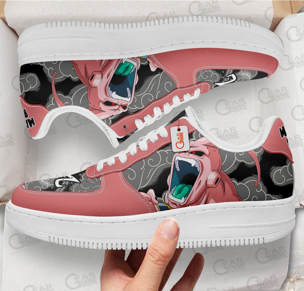 Baskets Anime Majin Buu en Cuir Chaussures Basses Unisexes Anime Manga