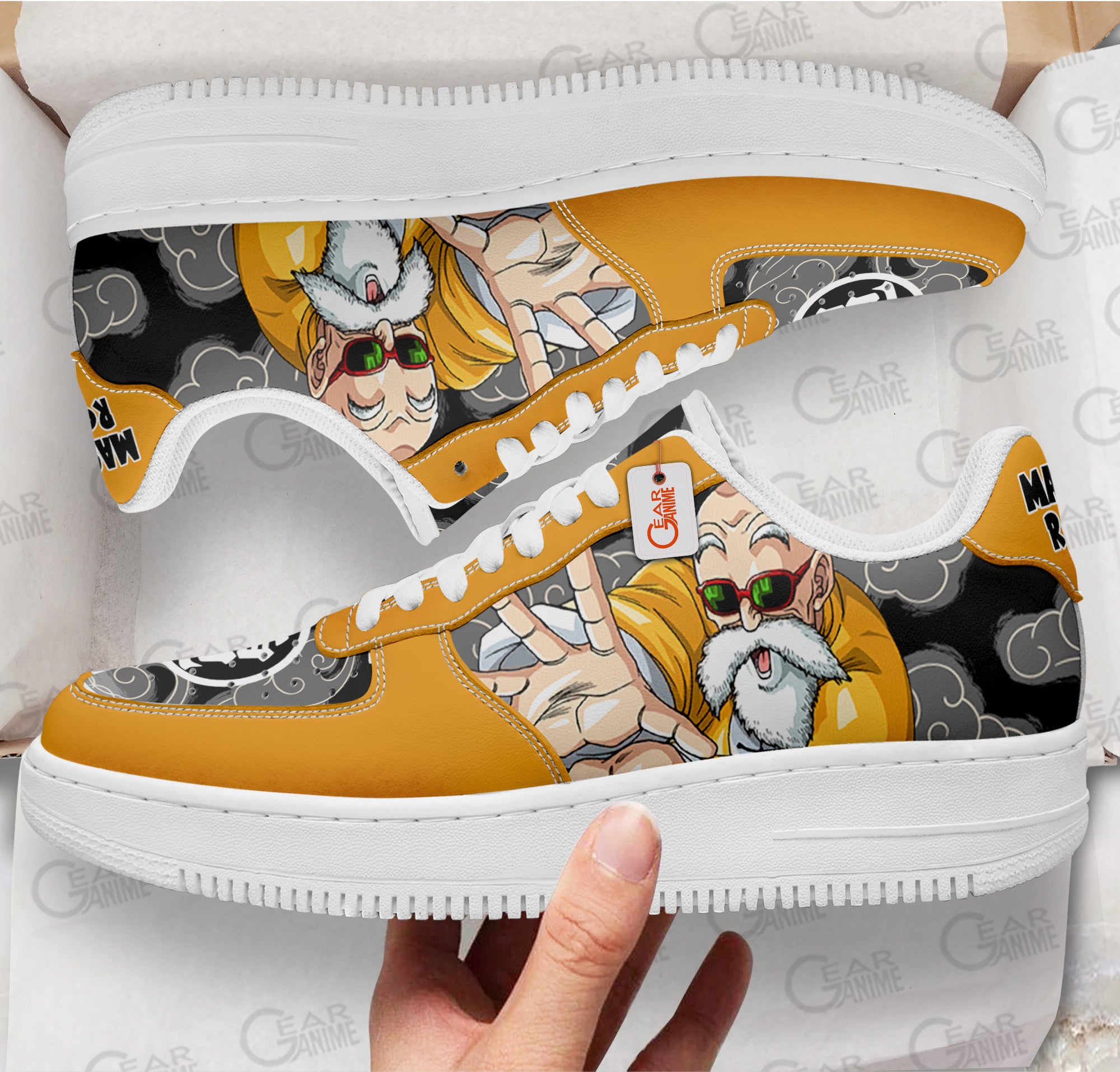 Baskets Anime Master Roshi en Cuir Chaussures Basses Unisexes Anime Manga