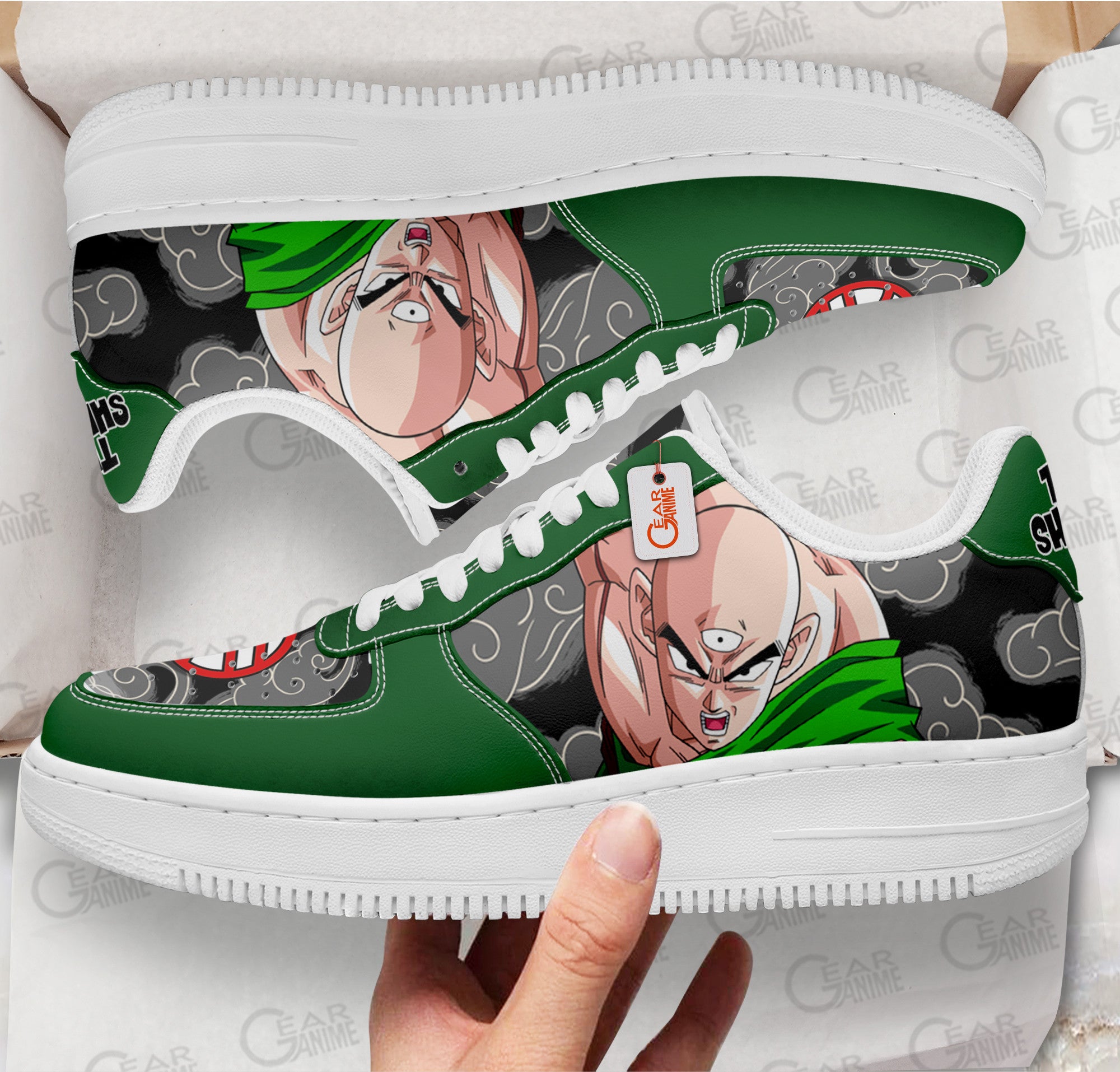 Baskets Anime Tien Shinhan en Cuir Chaussures Basses Unisexes Anime Manga