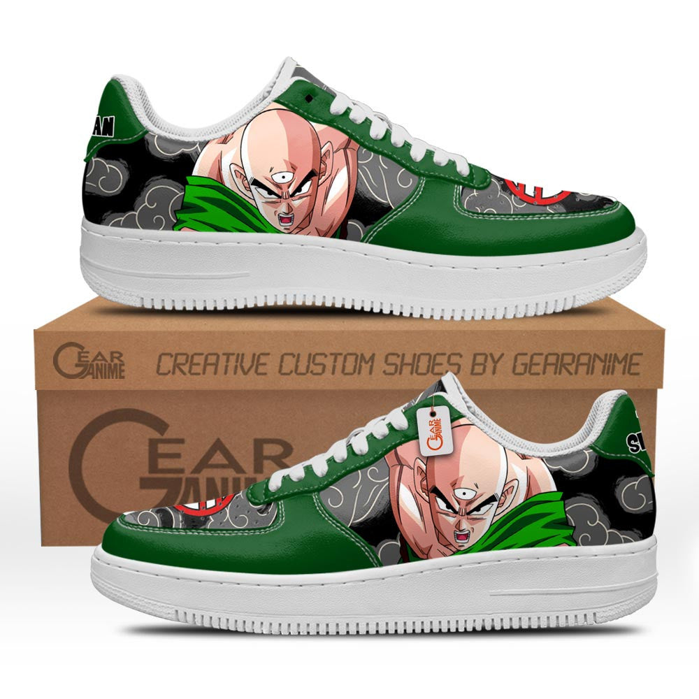 Baskets Anime Tien Shinhan en Cuir Chaussures Basses Unisexes Anime Manga